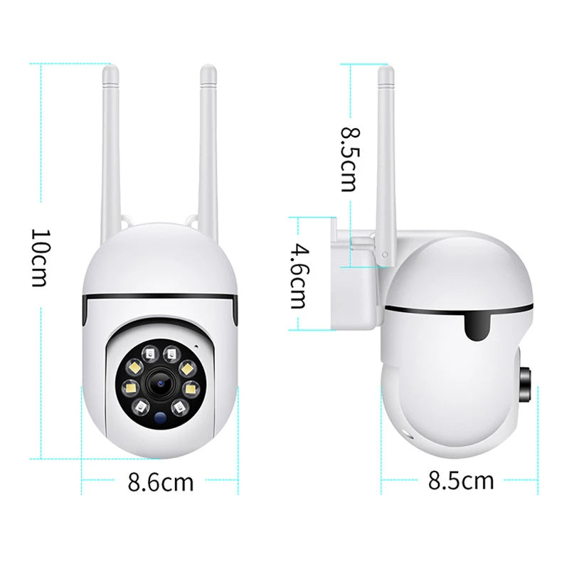 Caméra Surveillance WiFi 8MP — PTZ 4X Zoom Audio Bidirectionnel Vision Nocturne