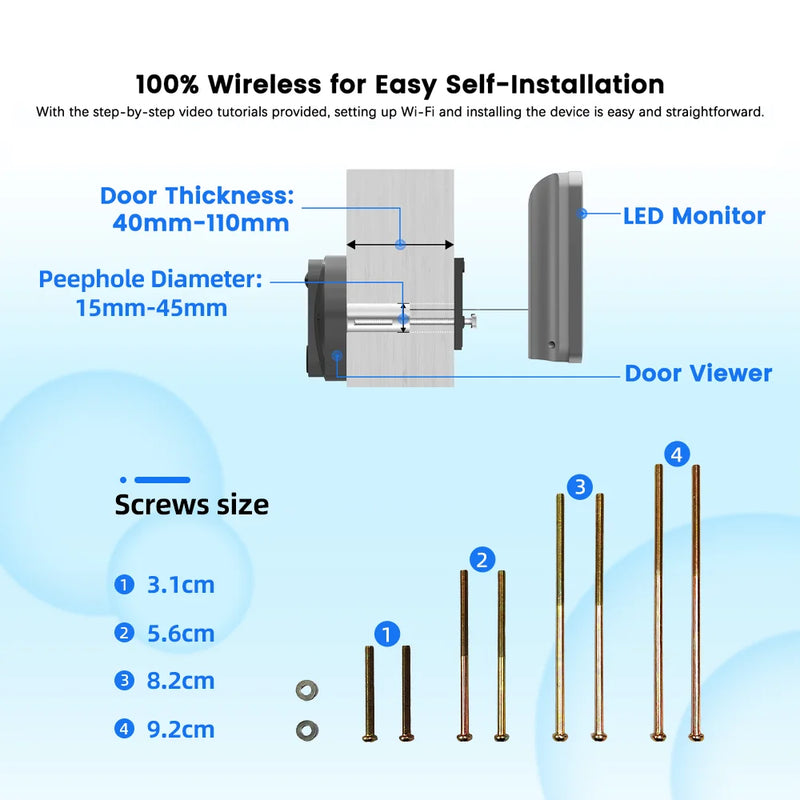 Caméra de Surveillance WiFi 3MP Intérieur Extérieur — Compatible Assistants Vocaux
