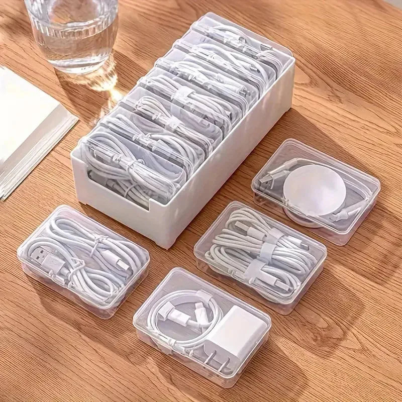 Boîte Organisateur de Câbles — Rangement Bureau en Plastique Durable