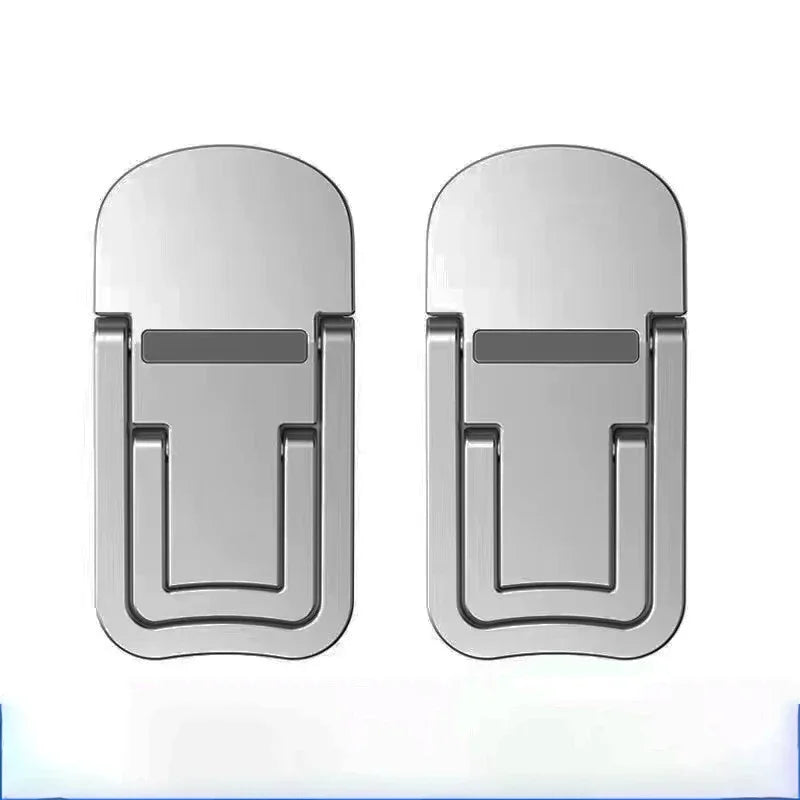 Support Laptop Invisible Pliable — Lot de 2, Réglable & Ultra-Compact