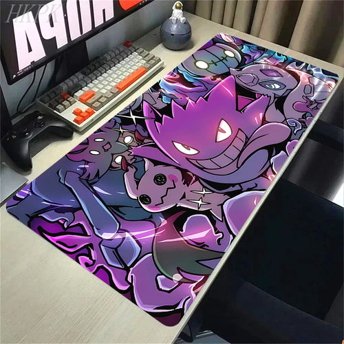Grand Tapis de Souris Gaming Fantôme — Bords Cousus, Antidérapant XXL