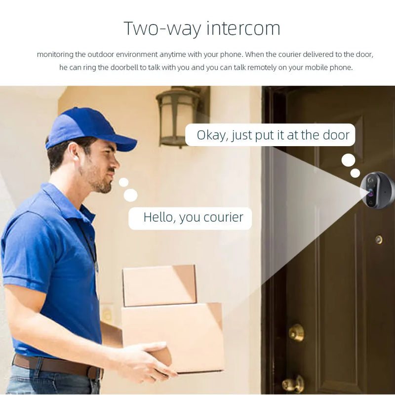 Caméra de Surveillance WiFi 3MP Intérieur Extérieur — Compatible Assistants Vocaux