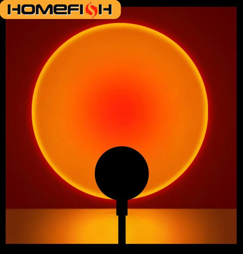 Lampe Projection Sunset LED — Ambiance Coucher de Soleil USB