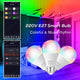 Ampoule Connectée WiFi Bluetooth RGB E27 — Éclairage Intelligent Compatible Assistants Vocaux