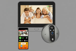 Caméra de Surveillance WiFi 3MP Intérieur Extérieur — Compatible Assistants Vocaux