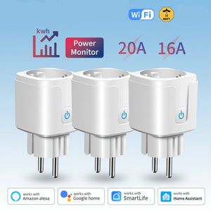 Prise Connectée WiFi Zigbee 16A/20A — Contrôle d'Énergie Intelligent
