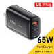 Chargeur Rapide GaN 65W — USB-C PPS pour Laptop & Smartphone