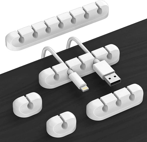 Enrouleur de Câbles en Silicone — Organisateur USB Adhésif Multi-Usage